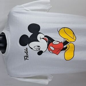 Disney's Mickey Mouse Florida big logo 3XL casual summer white t-shirt